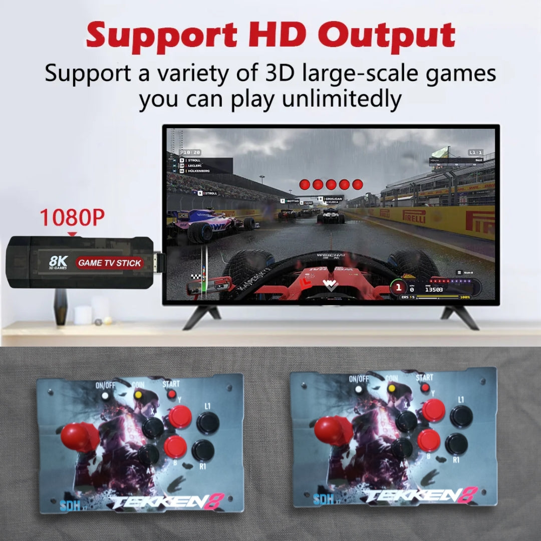 X7 Pro Video Game Console with Double Arcade Joystick 35000+ Games