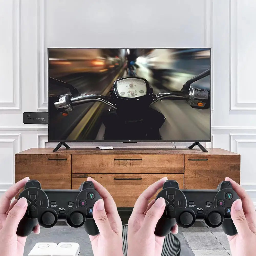 Original M8 4K Video Game Console 64G Built-in With 2 Consoles - 20000 Games